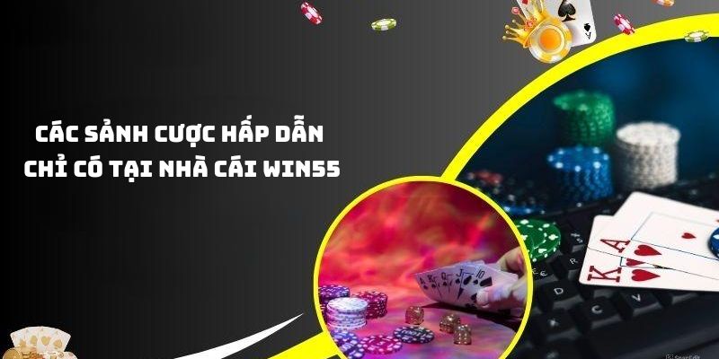 Có hàng ngàn game cược hấp dẫn tại WIN55